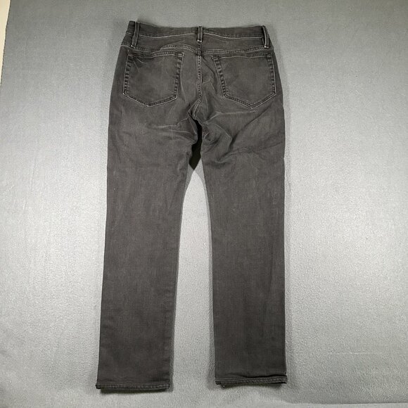 Frame Jeans Mens 31 Fade To Grey L'Homme Slim Black Stretch Denim Pants - Picture 11 of 12